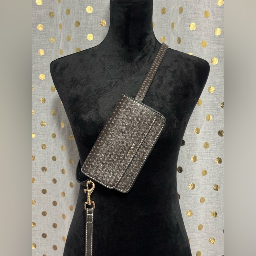 NEW belt bag DKNY lettering wristlet purse crossbody hip shoulder waist